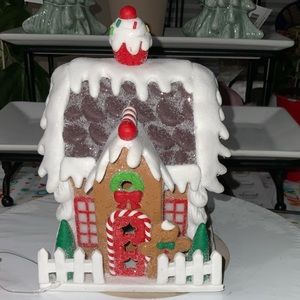Light up Frosted Gingerbread House